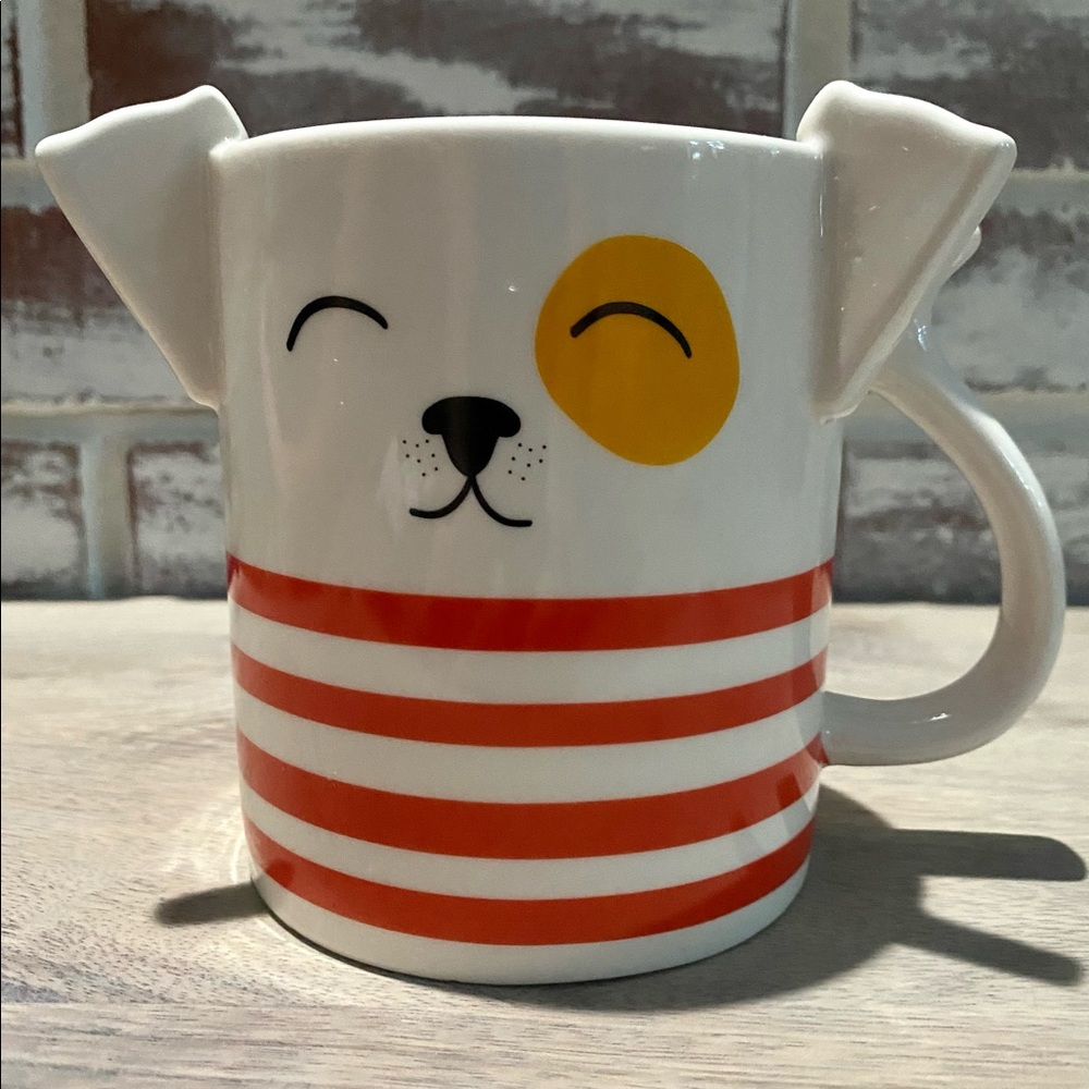 Parker Lane Doggie Dog W/ Sculpted Ears Coffee Tea Mug Cup 16 Oz NEW